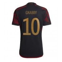 Koszulka piłkarska Niemcy Serge Gnabry #10 Strój wyjazdowy MŚ 2022 tanio Krótki Rękaw